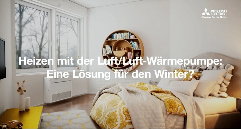 Screenshot aus dem Video-Mitschnitt "Heizen mit der Luft/Luft-Wärmepumpe"