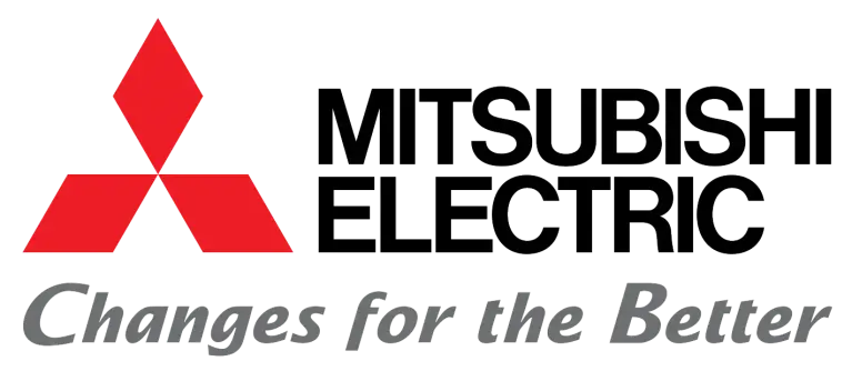 Logo van Mitsubishi Electric - changes for the better 
